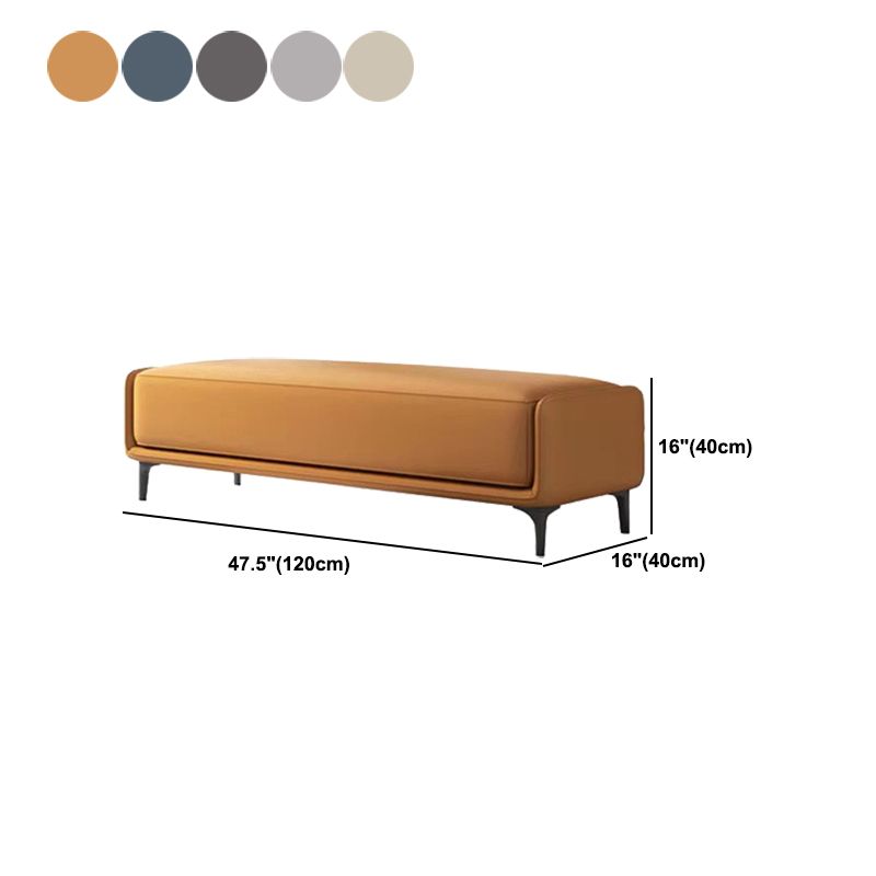 47.2"L Upholstered Seating Bench Cushioned Entryway and Bedroom Bench with Legs