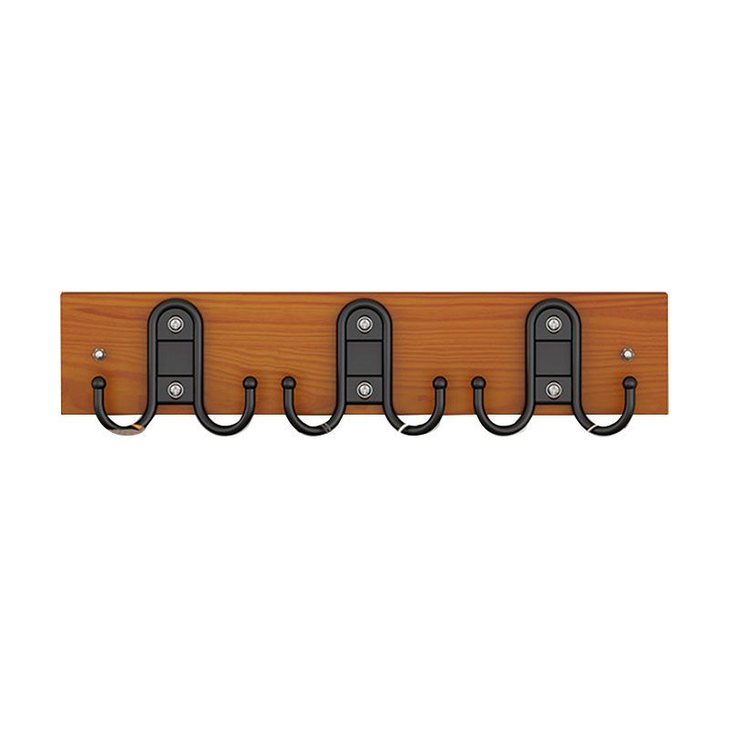 Modern Wooden Coat Rack Wall Mounted Coat Rack with Coat Hooks