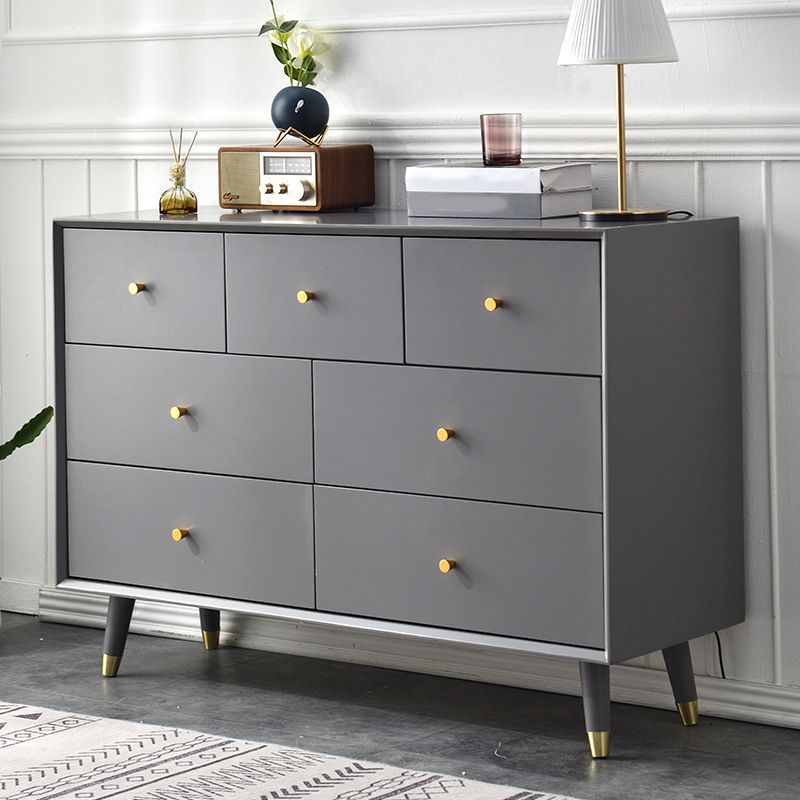 Modern Solid Wood Storage Chest Bedroom 16" D Storage Chest Dresser with Drawers