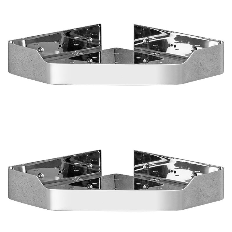 Stainless Steel Bathroom Hardware Set Modern 3 Piece Bath Shelf