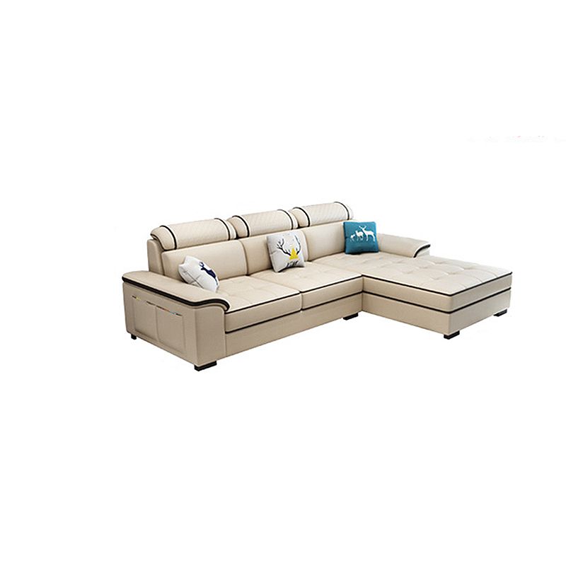 Pillow Top Arm Sofa and Chaise Cushions Back Sectionals with Storage