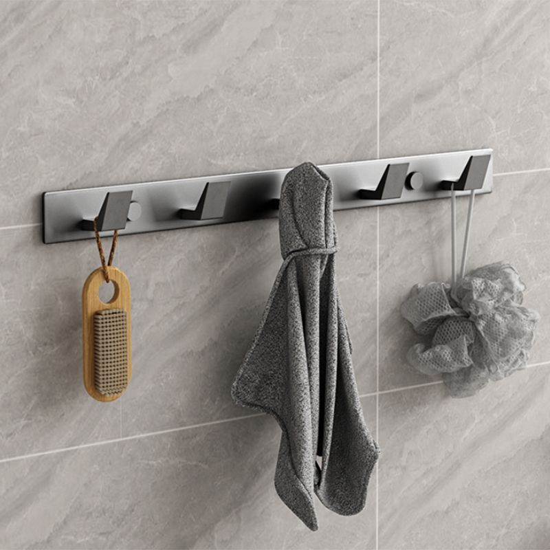 Modern Grey Bathroom Accessory Kit Paper Holder Bath Shelf Bath Hardware Set