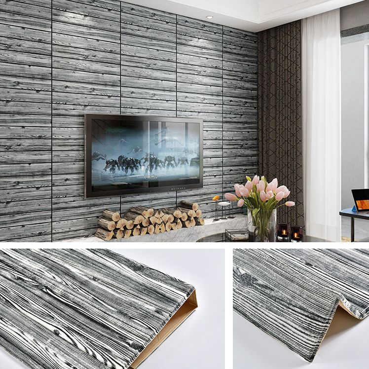 Modern Tin Backsplash Paneling Smooth Wall Ceiling Wood Board Set of 6