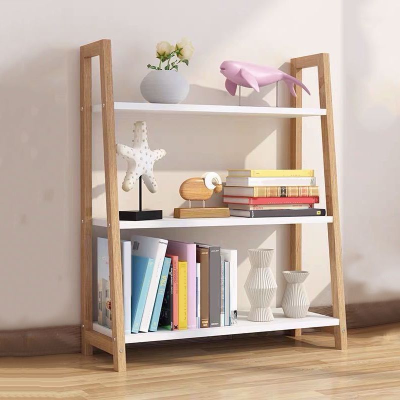 Contemporary Style Bookshelf Open Back Bookcase for Study Room and Office