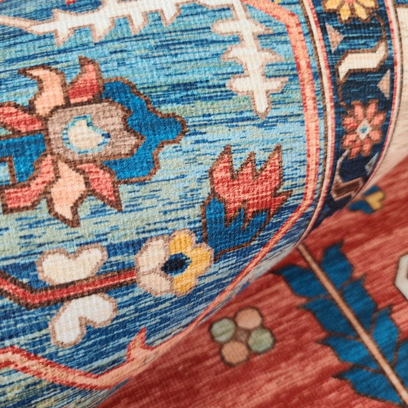 Ausgefallener Marokko -Teppich Antiquitätenmuster Polyester Fläche Teppich Fleckenfest -Widerstandsteppich für Wohnkultur