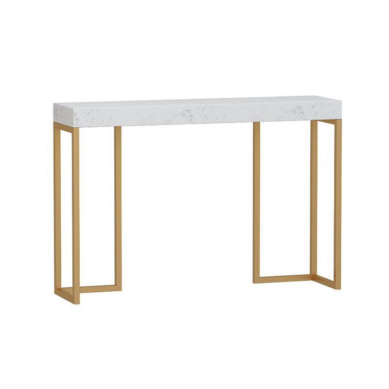 Glam Rectangle Console Table Stain Resistant for Outdoor Frame Console Sofa Table