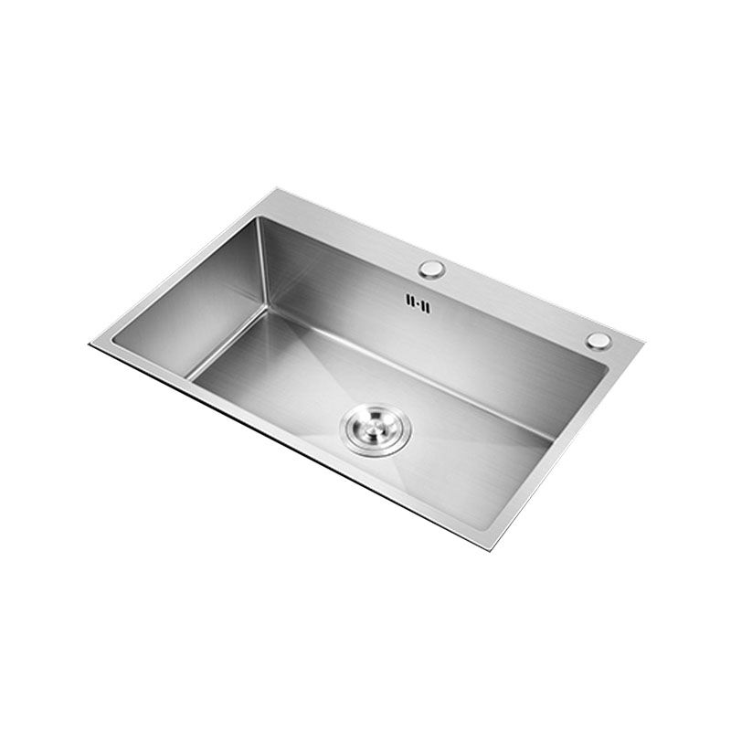 Classic Kitchen Sink Stainless Steel Friction Resistant Kitchen Sink with Drain Assembly