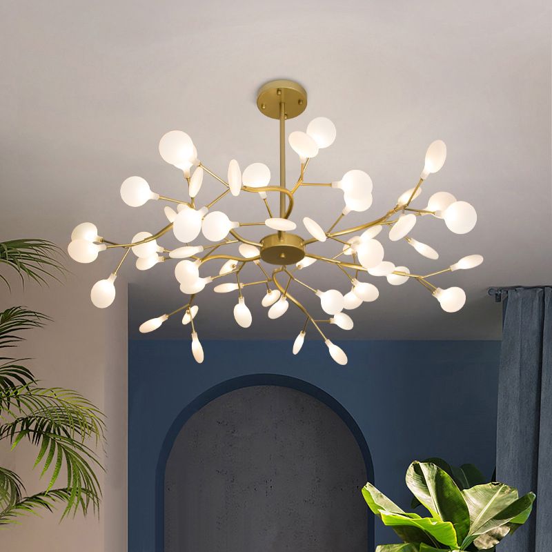 Chandelier de lustre en métal moderne en forme de branche LED ARRIMME LEMPORT