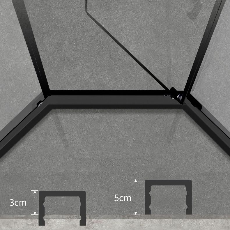Neo-Angle Tempered Glass Shower Enclosure with Shower Door Corner Shower Enclosure