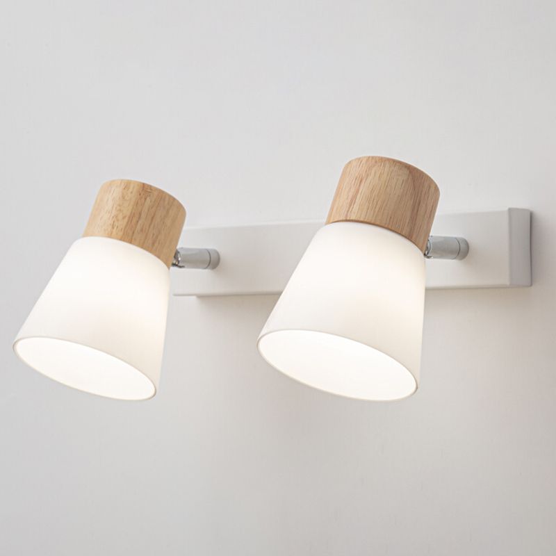 Nordic Wooden Wall Light Fixture Minimalist Wall Light Sconce for Bedroom