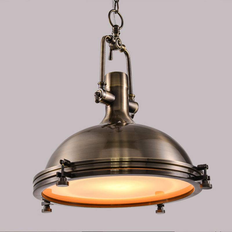 1-Light Swivel Joint Commercial Pendant Lighting Industrial Metal Pendant Light Kit for Living Room