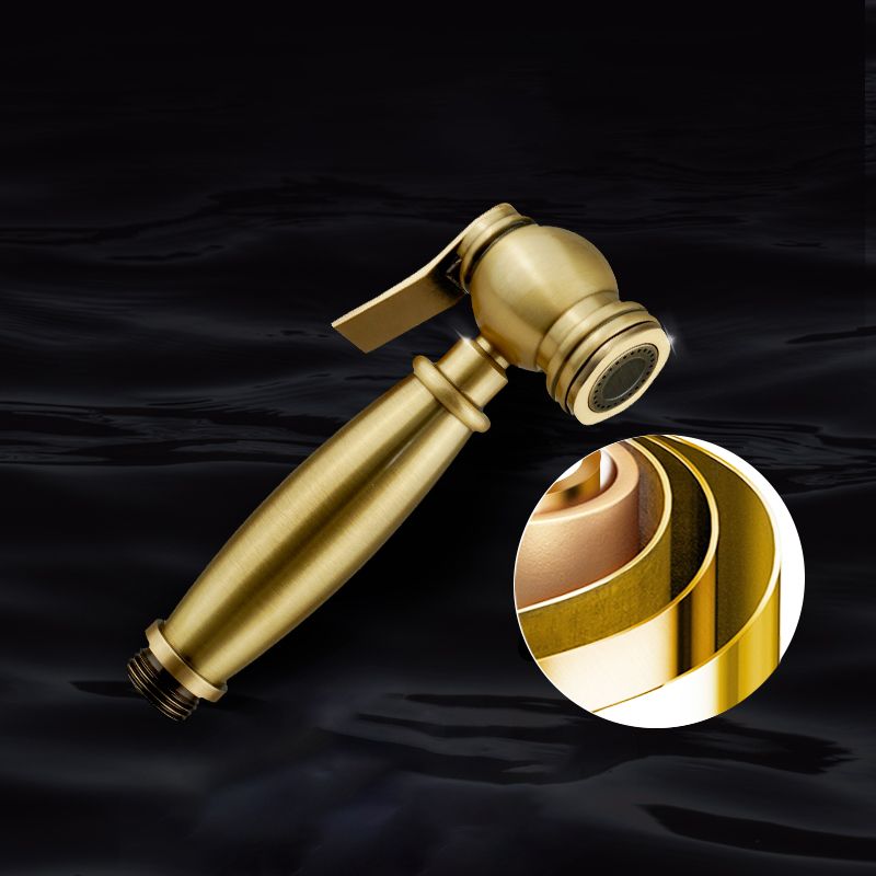 Traditional Style Shower Head in Brass Single Spray Wall-Mount Showerhead