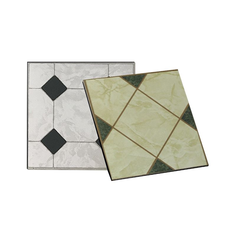 Square Vinyl Flooring Peel and Stick Stone Design PVC Flooring for Living Room