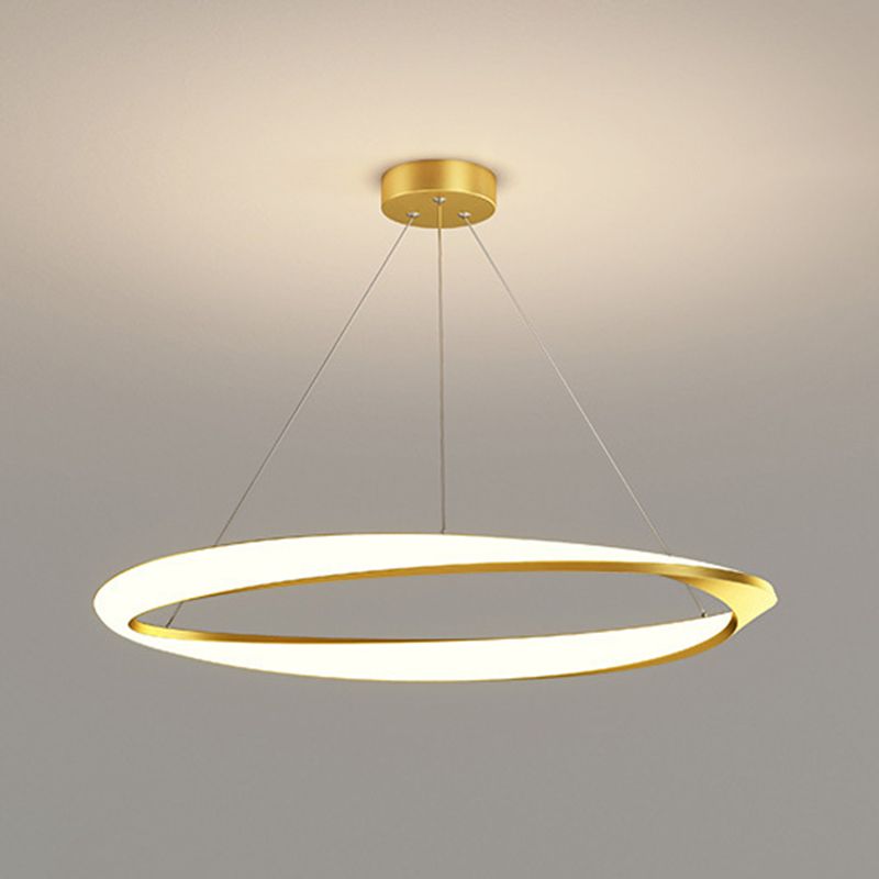 LED linéaire à la mode moderne lampe suspendue en fer forgé en fer intérieur léger avec une teinte acrylique