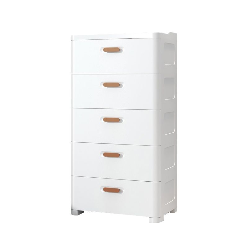 Chest Plastic Kids Nightstand Scandinavian Nursery Dresser with 5 Drawers