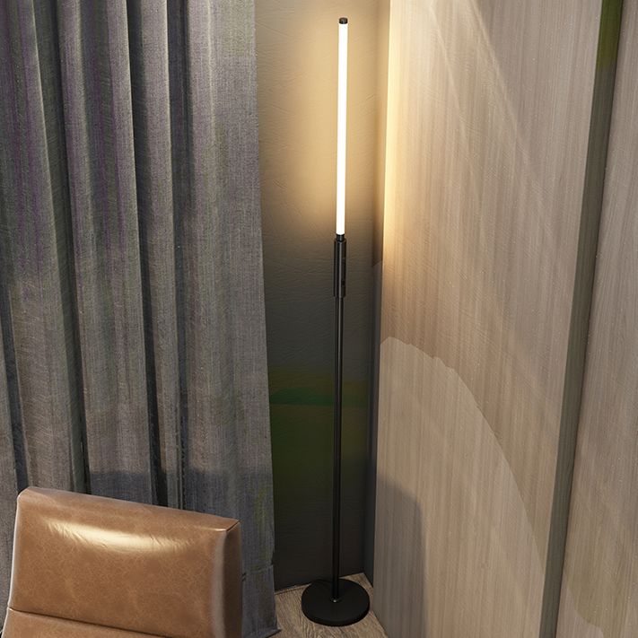 Lampade a pavimento lineare in stile moderno in metallo 1 luce pavimenti