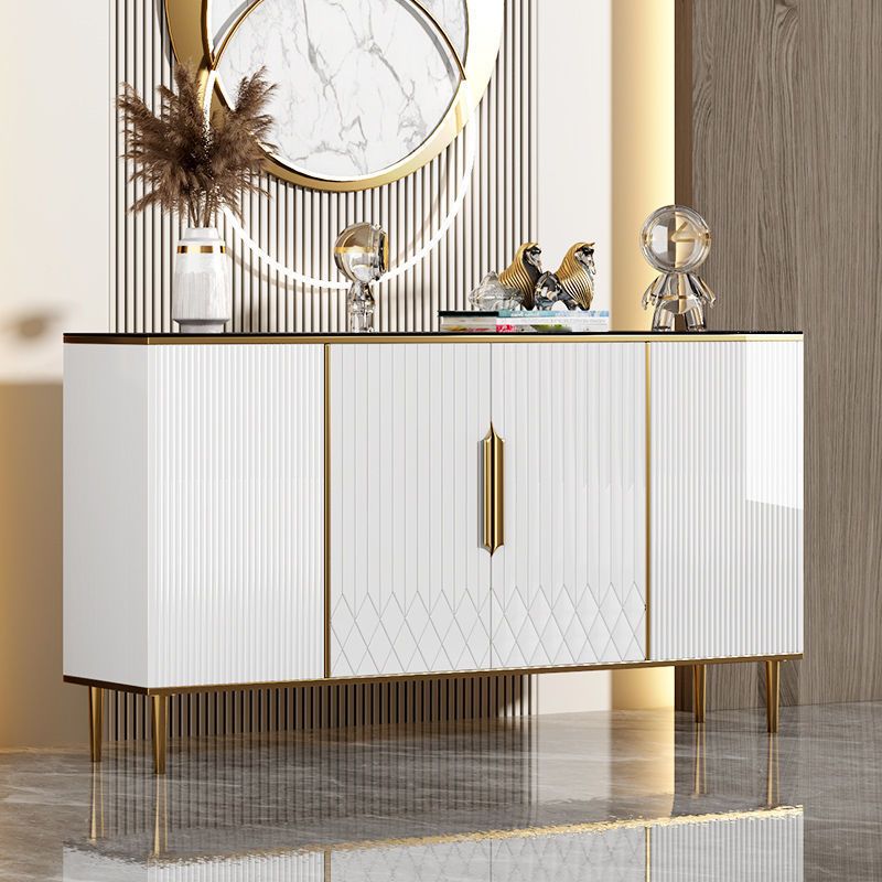 Stone Modern Sideboard Adjustable Shelves Dining Room Sideboard