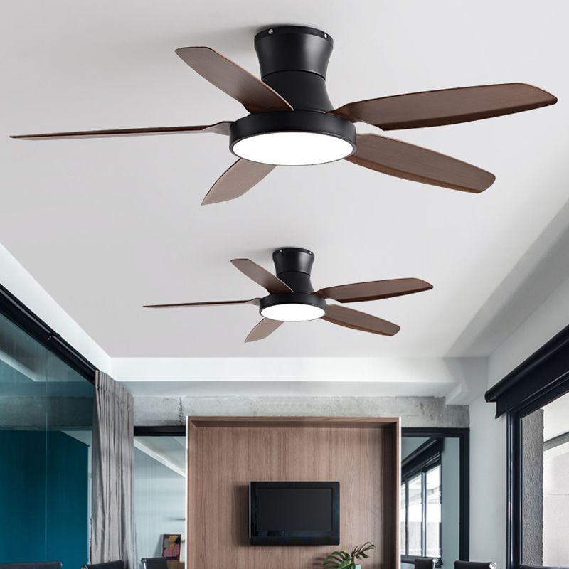 Contemporary Ceiling Fan Lighting with Metal for Dining Room