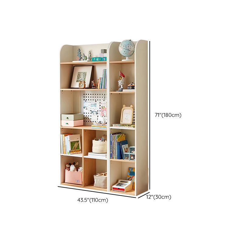 Scandinavian Standard Kids Bookcase in Solid Wood Closed Back