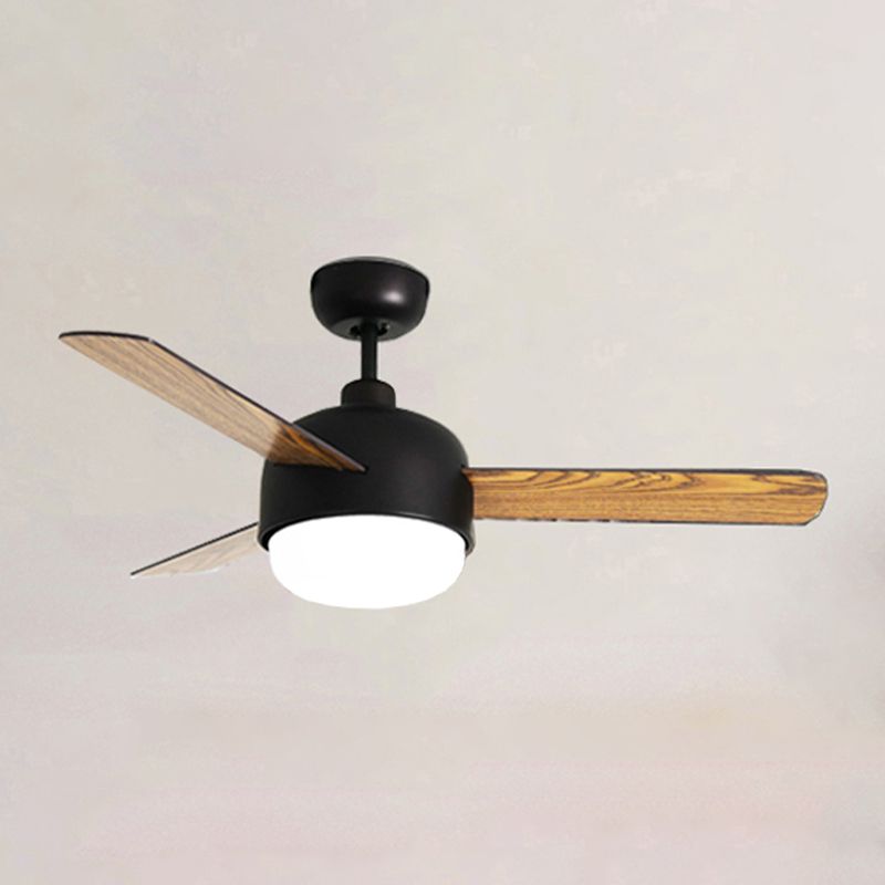 Modern Simple Colorful Ceiling Fan Lamp Metal LED Ceiling Fan Light for Bedroom