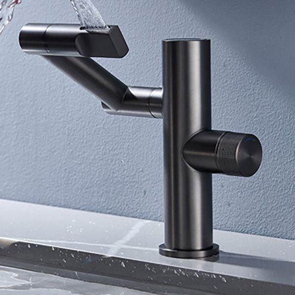 Contemporary Pull down Single Rotary Switch Kitchen Faucet Low Profile Faucet