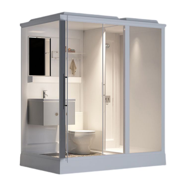 Modern Framed Shower Stall Clear Tempered Shower Stall for Bathroom