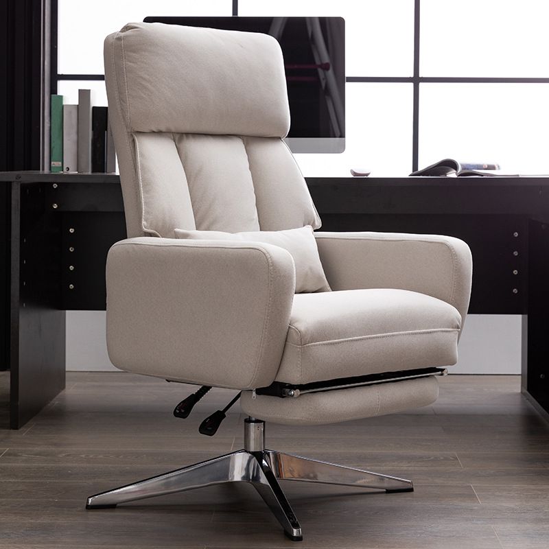 Modern No Arm Executive Chair Footrest Included Managers Chair for Office