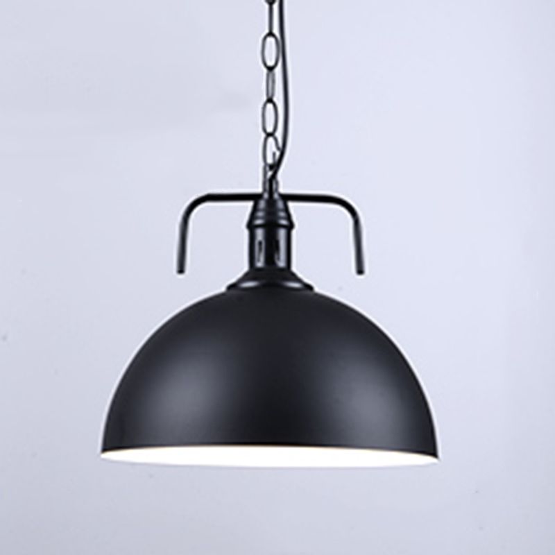 Metal Pendant Lighting Industrial-Style Black Shaded Restaurant Hanging Ceiling Light