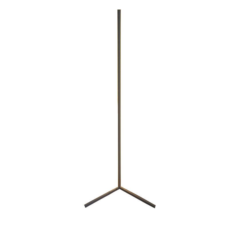 Modern Simplicity LED Floor Lamp Lacquered Iron Linear Floor Lamps with Acrylic Shade