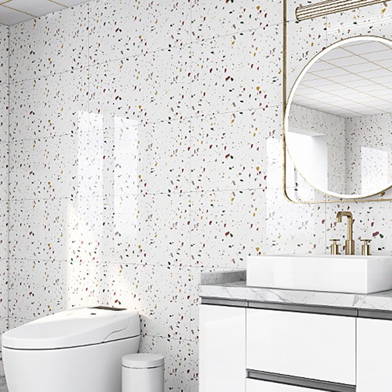 Contemporary Style Wallpaper Single Tile Bathroom Wallpaper with Rectangle Shape