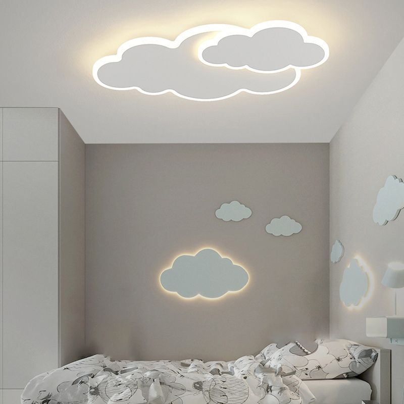 Modernism White Ceiling Light LED Flush Mount Lighting for Hallway