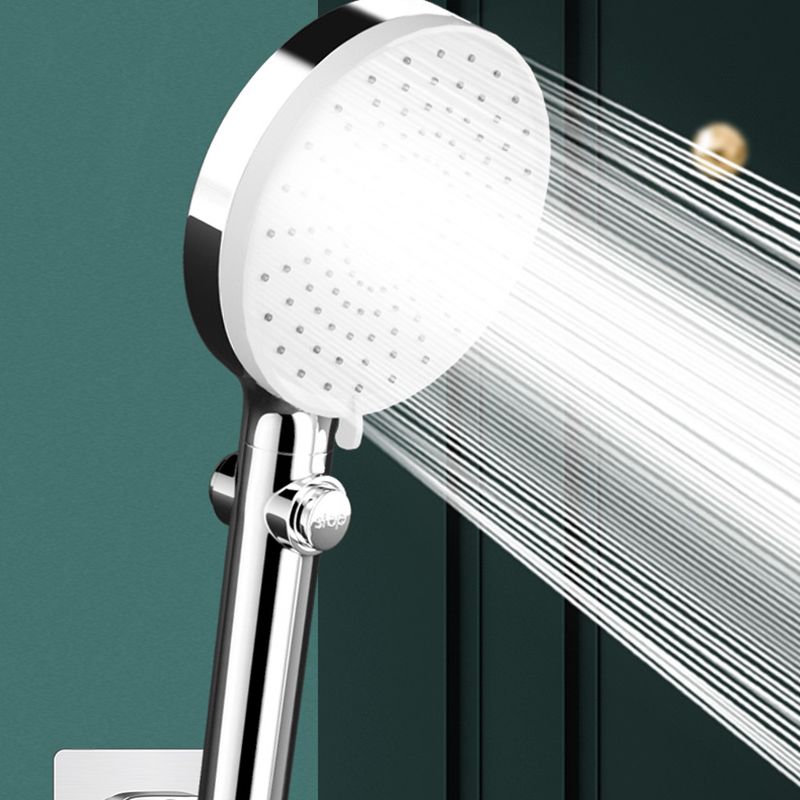 Modern Shower Head Handheld Plastic Round Self-cleaning Shower Head