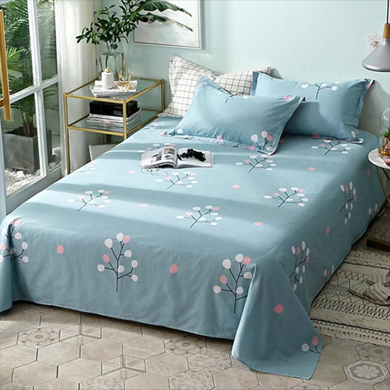 Cotton Bed Sheet Single Piece Dormitory Home Bedroom Fitted Sheet