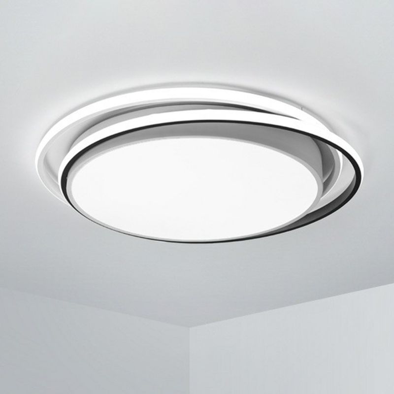 Modern Ultrathin Round LED Flush Mount Acrylic Living Room Flushmount Ceiling Light