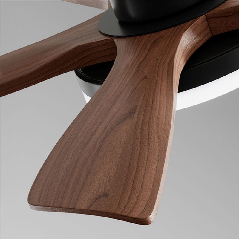 Creative Wooden Ceiling Fan Light Fixture Modern LED Ceiling Lamp for Bedroom