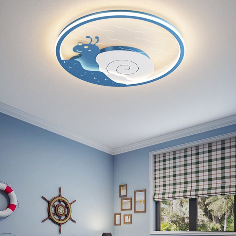 LED Flush Mount Ceiling Light Cartoon Animal Flush Mount Lamp for Child Room