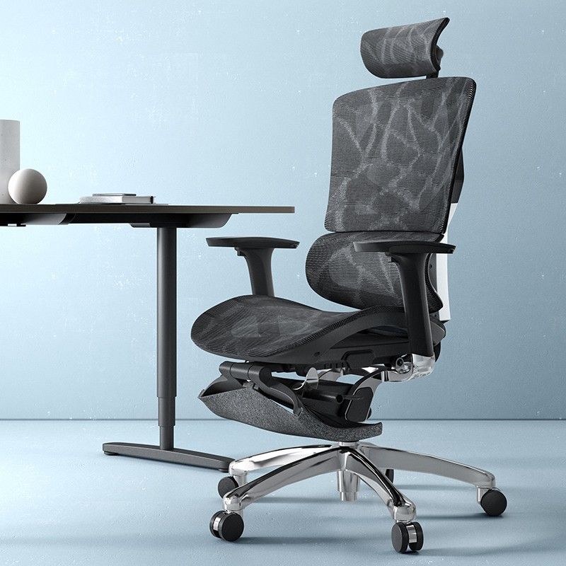 Modern Chair Adjustable Seat Height Removable Arms Office Chair with Wheels