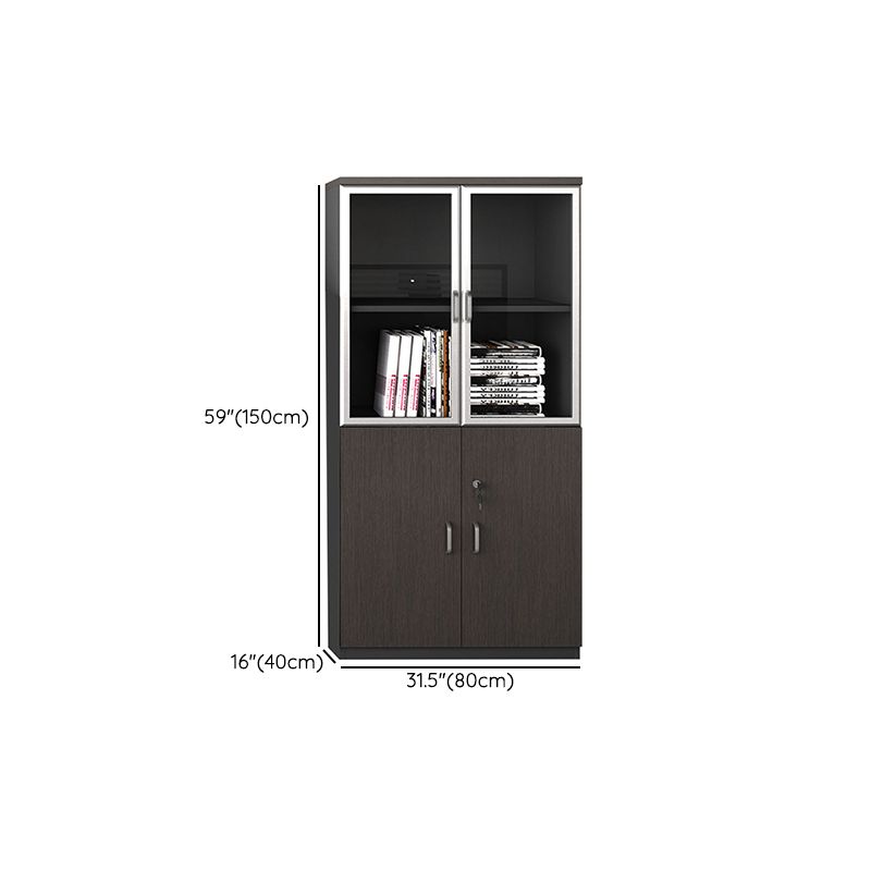 Industrial Style Vertical Filing Cabinet Wood Locking Storage Filing Cabinet