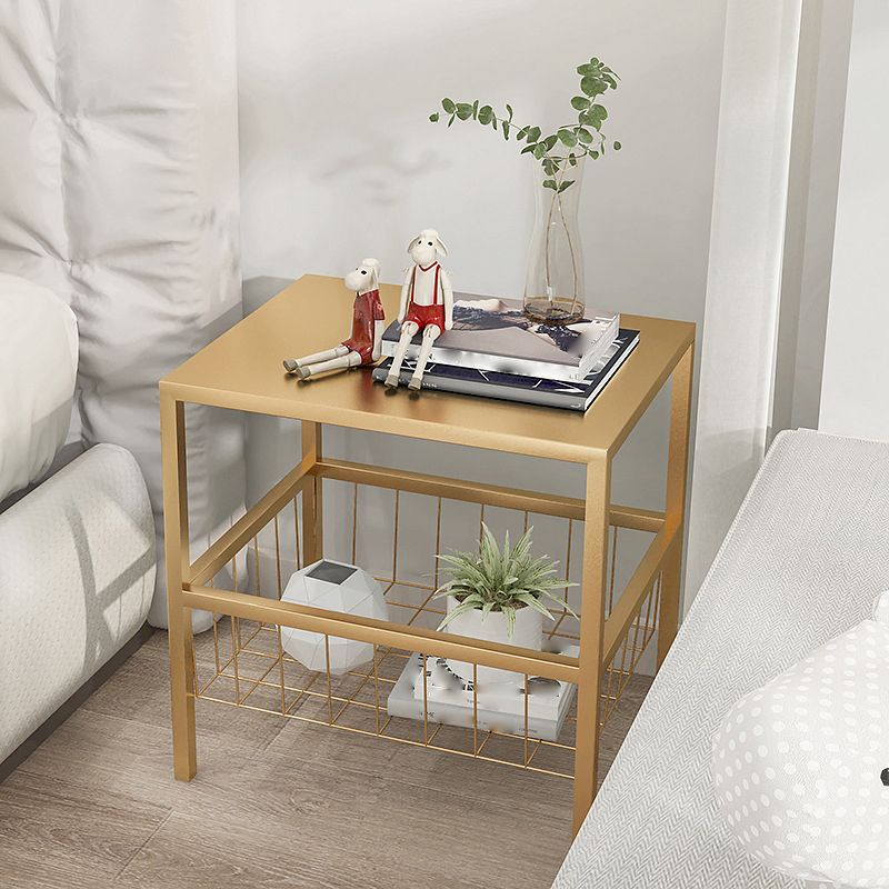 Open Storage Bed Nightstand Contemporary Night Table for Bedroom