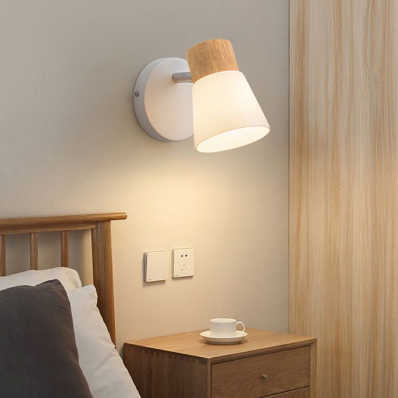 Tapered Wall Mount Light Fixture Modern Sconce Lamp for Washroom