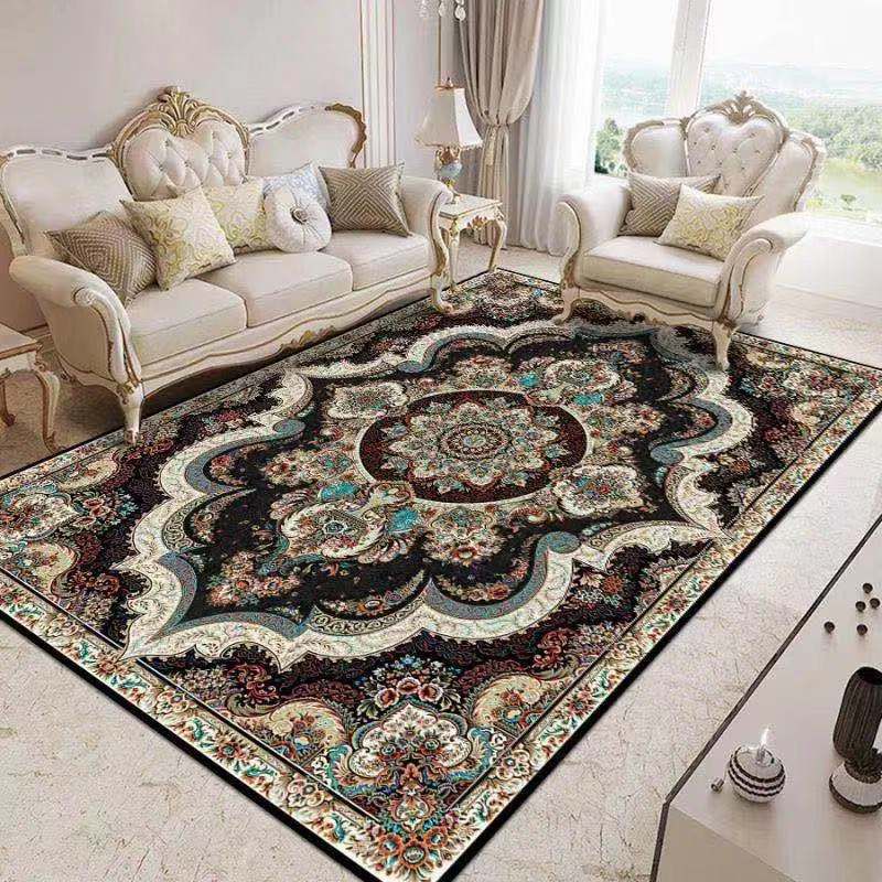 Tapis traditionnel multicolore magnifique tapis de tapis à imprimé fleuri