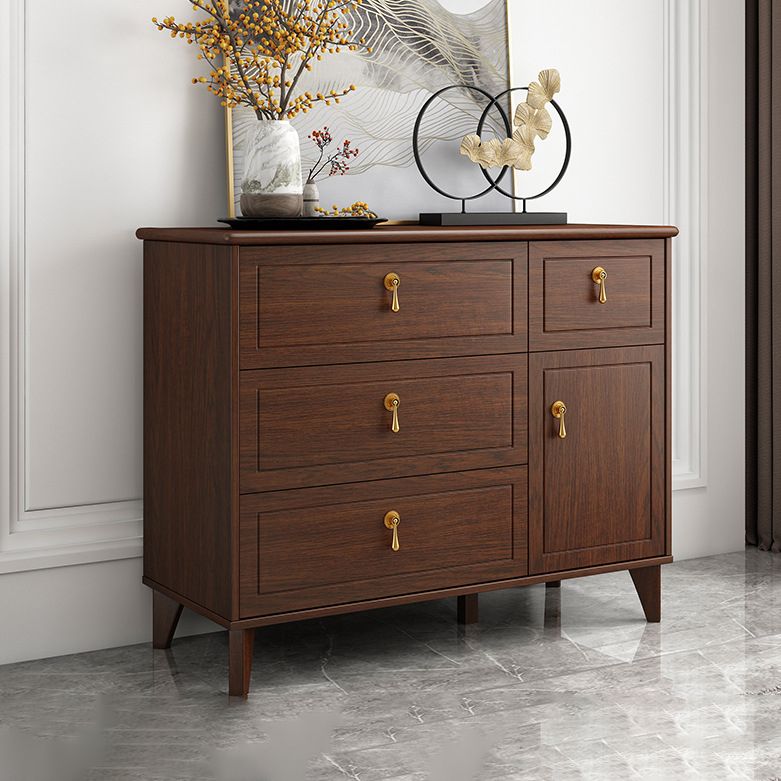 Solid Wood Storage Chest Dresser Modern Bedroom Storage Chest with Drawers