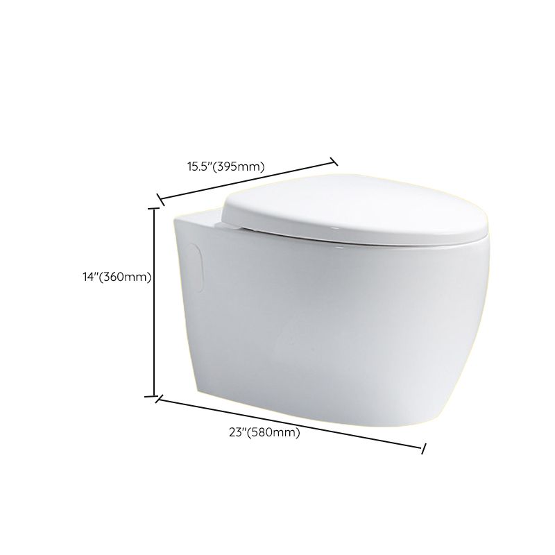 Contemporary One Piece Flush Toilet In-Wall Urine Toilet for Bathroom