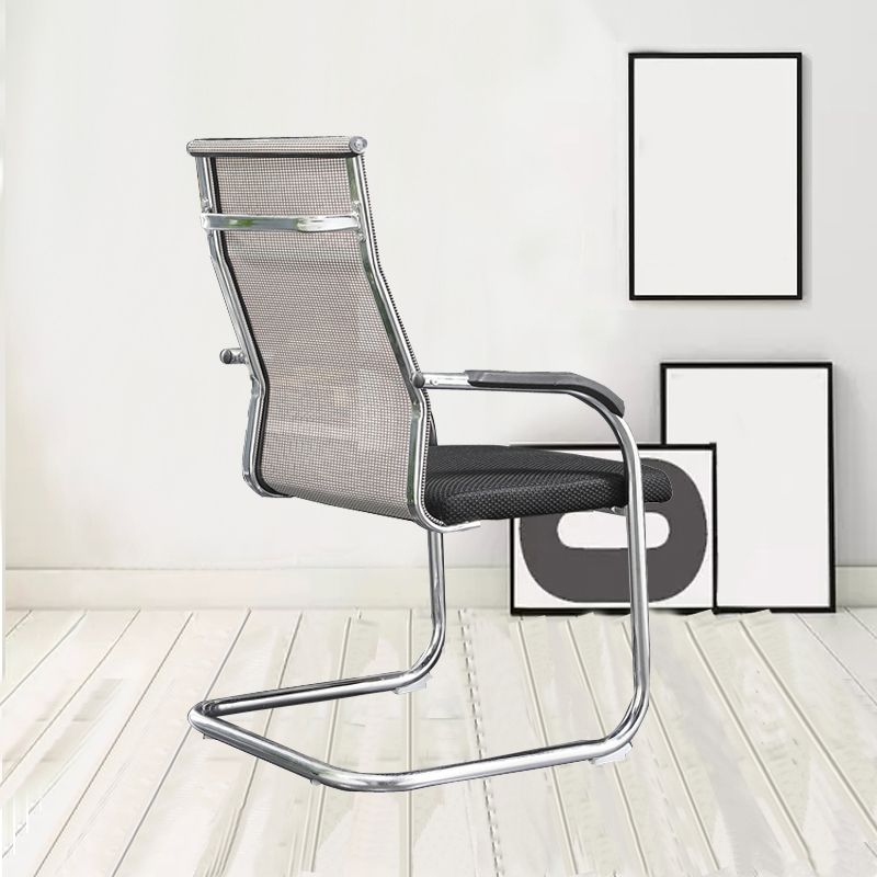 Modern Fixed Arms Office Chair High Back and Mid-Back Home Chair