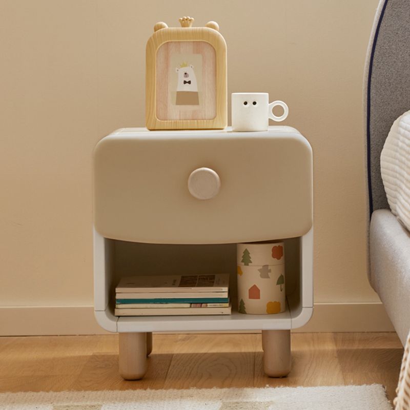 White and Blue Kids Bedside Table Wooden Kids Bedside Table with Drawers