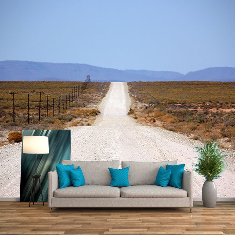 Photography Environmental Wall Mural Highway Living Room Wallpaper