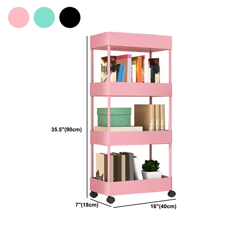 Modern Plastic Bookcase, Plastic Bookshelf for Any Room, 16" L