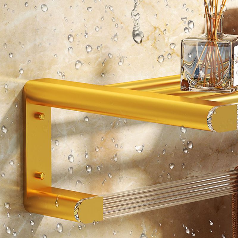 Modern 7-Piece Bathroom Accessory Set Metal Bathroom Set in Gold