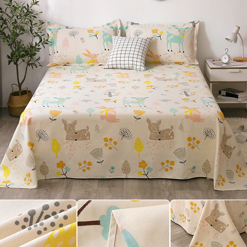 Cotton Pillowcase Bed Sheet Set Home Simple Bedroom Bed Sheet