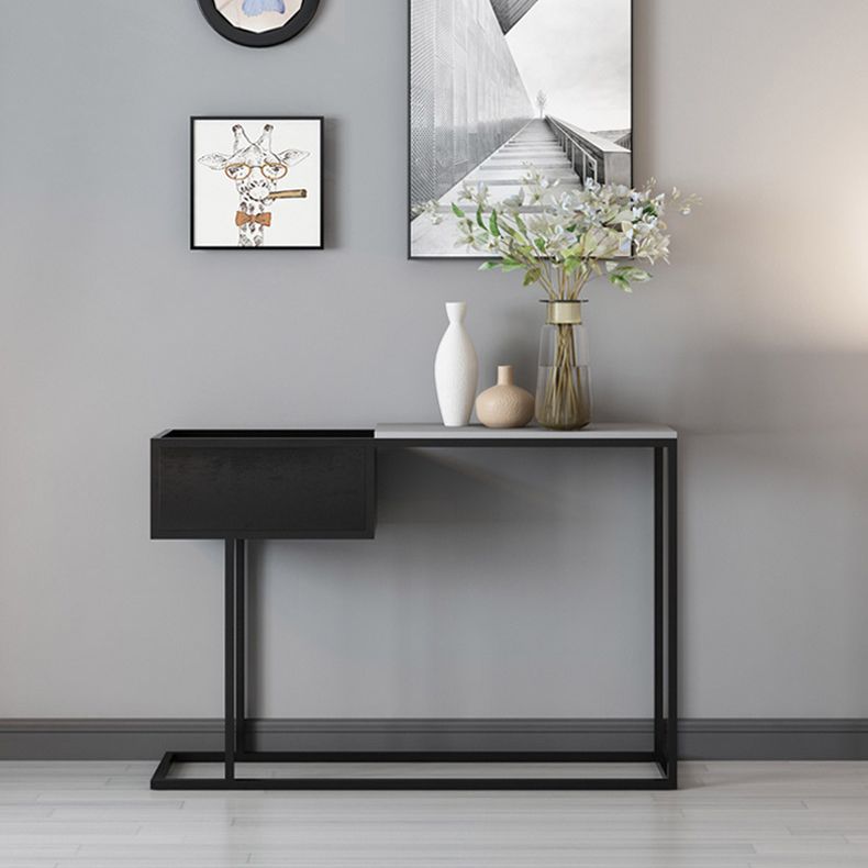 11.8 Inch Wide Contemporary Console Metal Rectangle Console Table